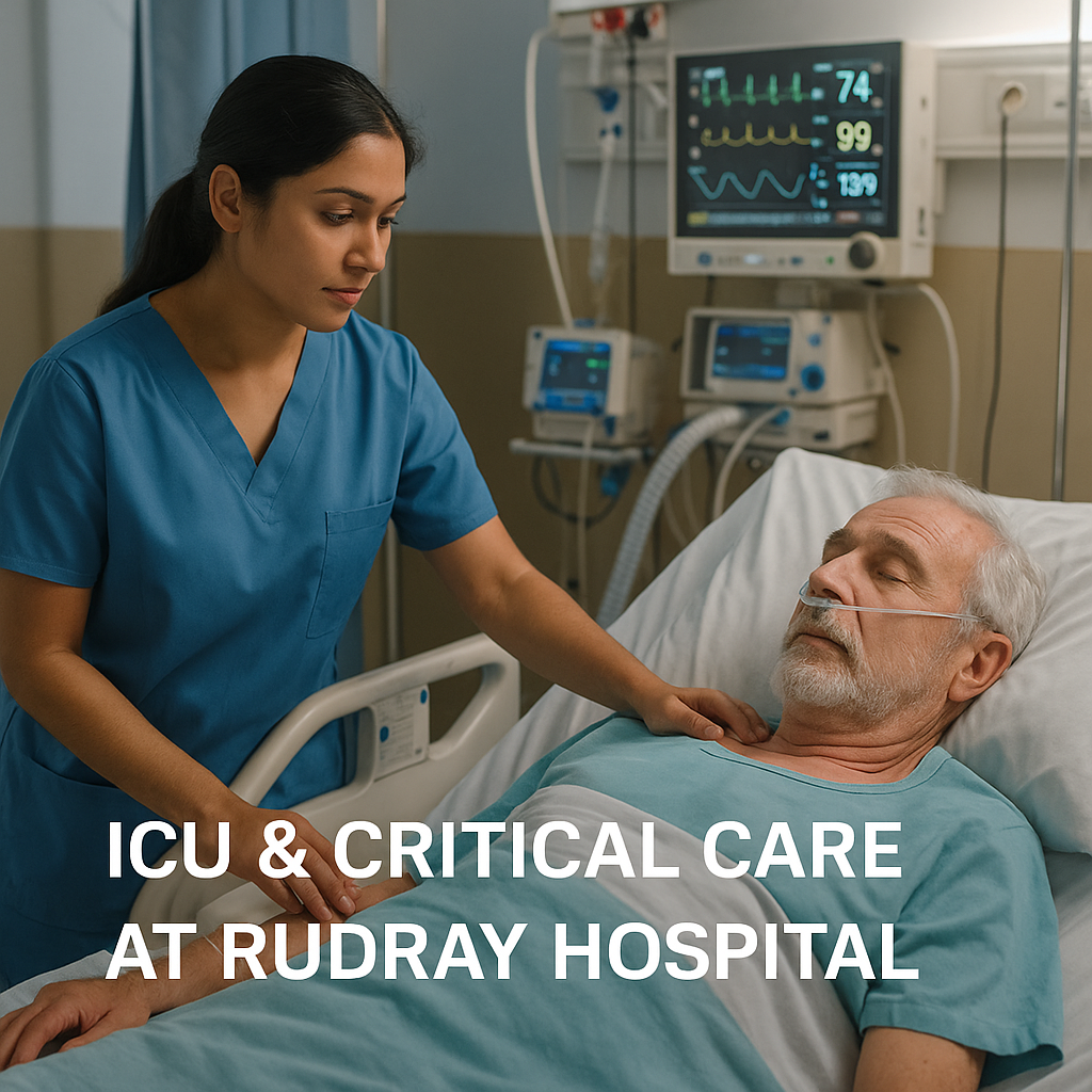ICU & Critical Care at Rudray Hospital, Nikol, Ahmedabad